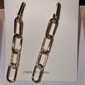 Gold Chain Dangle Earrings
